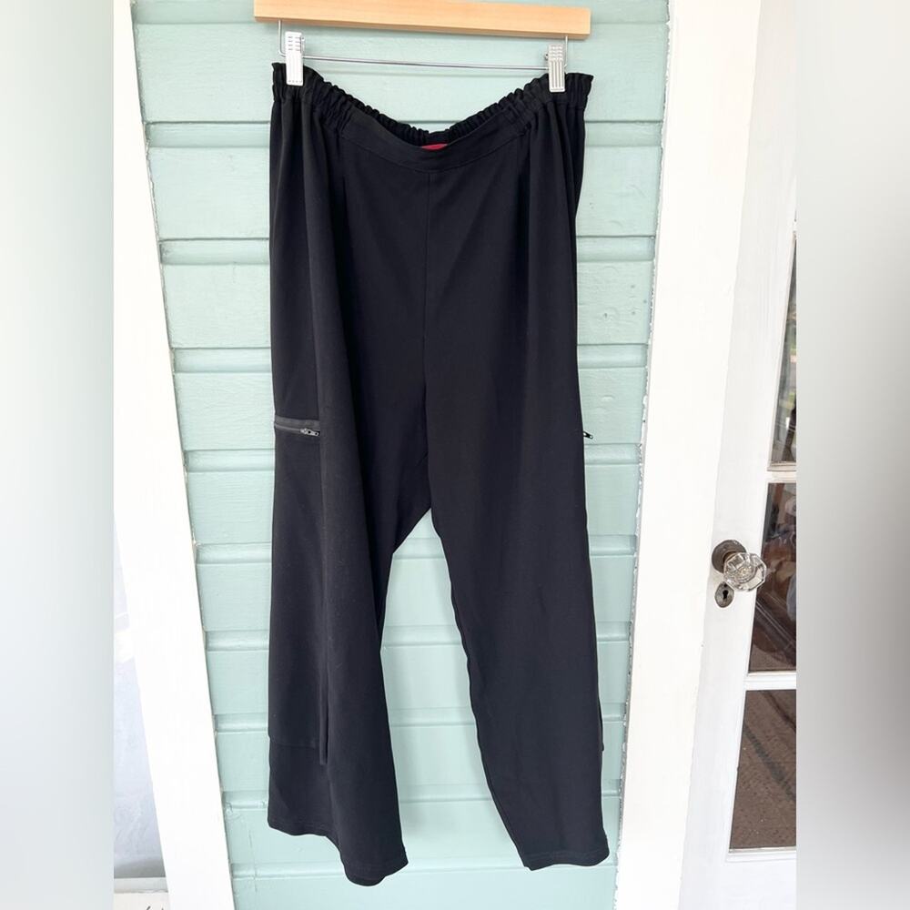 Blanque Black Balloon Cropped Pants Size 2 lagenlook minimalist mature cargo